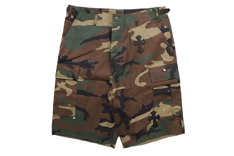 ADVANCE CROSS PATCH CUSTOM ROTHCO BDU SHORTS (WOODLAND CAMO) ARS-3868 アドバンス/ショーツ/ウッドランドカモ