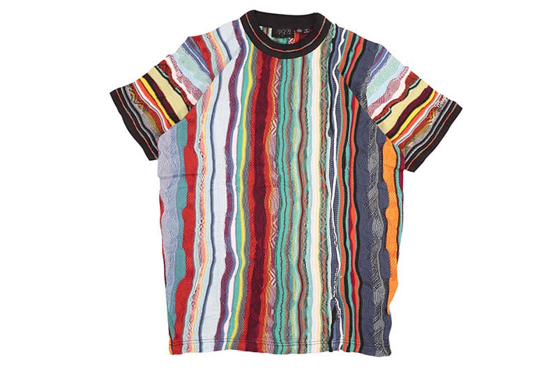 COOGI LIGHT WEIGHT SWEATER KNIT TEE (CT25204:MULTI)クージー/ブルックリンネッツ/ニットショートスリーブティーシャツ/マルチカラー｜GROW AROUND グロウアラウンド 32,175円