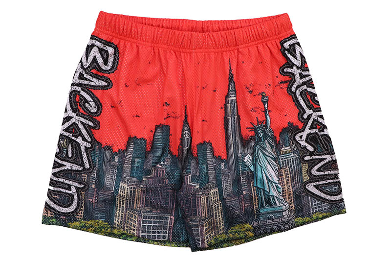 楽天市場】FLOOR 914 FIRE RED SPLATTER SHORTSフロアー・ナイン