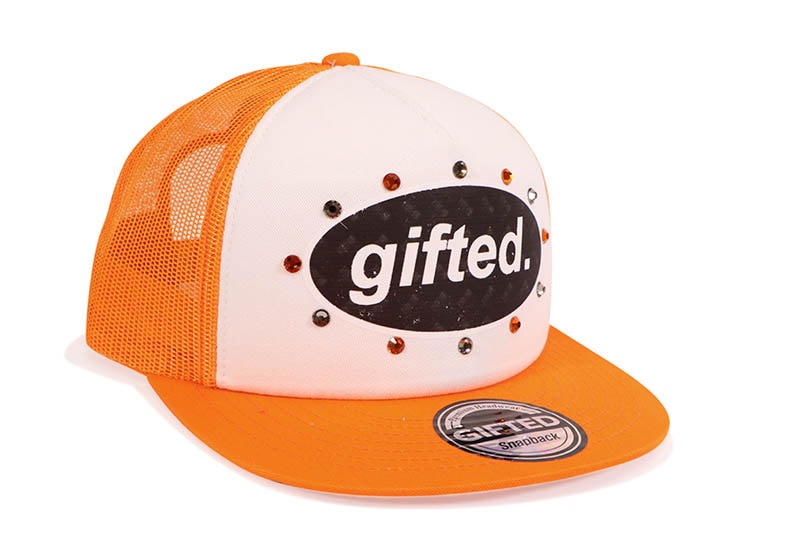 EVERYONE IS GIFTED HAT (ORANGE)エブリワンイズギフテッド/メッシュトラッカーキャップ/アジャスターキャップ/オレンジ|GROW AROUND グロウアラウンド