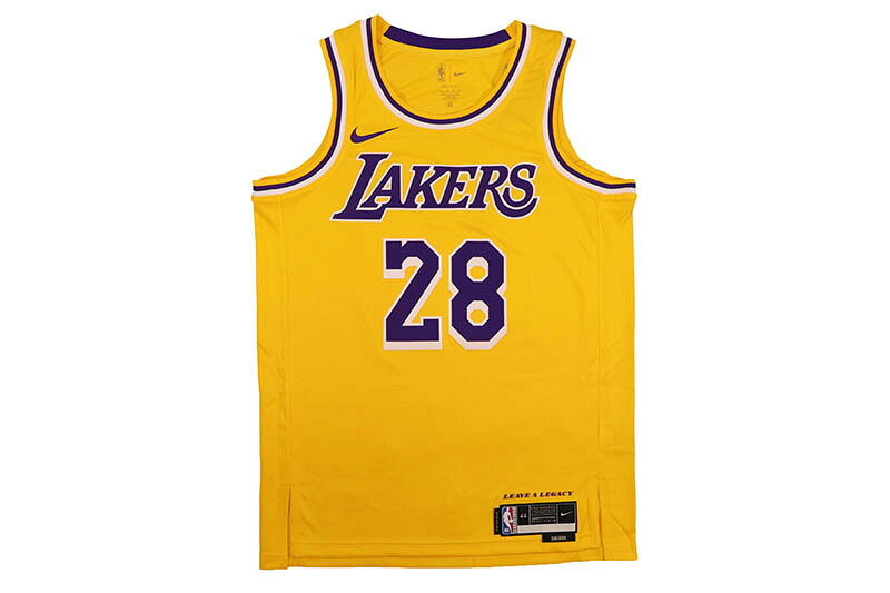 NIKE DRI-FIT NBA LOS ANGELES LAKERS ICON EDITION SWINGMAN JERSEY (DN2140-728-HAC:RUI HACHIMURA/#28/YELLOW)ナイキ/バスケットボール/ユニフォーム/ロサンゼルスレイカーズ/NBA/イエロー｜GROW AROUND グロウアラウンド