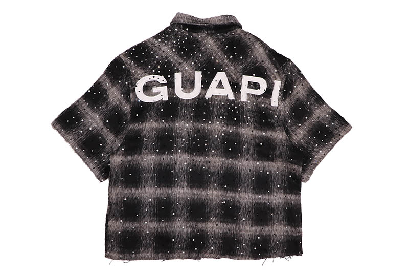 GUAPI OBSIDIAN BLACK SHIRT (879BF)グアピ/ショートスリーブシャツ/ブラック｜GROW AROUND グロウアラウンド