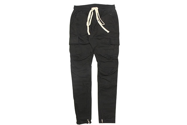 mnml CARGO DRAWCORD PANTS (P301-BLK:BLACK) ミニマル/カーゴパンツ/ブラック