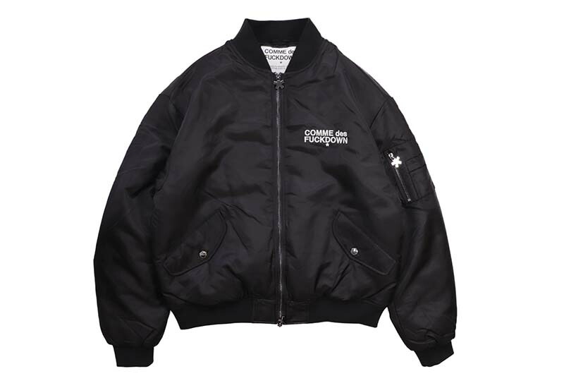 COMME DES FUCKDOWN MA-1 JACKET (CFABM01303:BLACK) 762424103 コムデスファックダウン/MA-1ジャケット/ブラック 37,895円