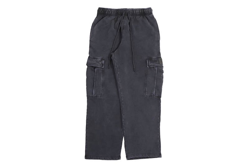 PRO CLUB HEAVYWEIGHT VINTAGE WASH CARGO SWEATPANT (BLACK) 44PC0403 プロクラブ/スウェットカーゴパンツ/ブラック