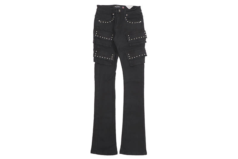 スタッズ付きブラックデニム 31インチ スタッズ付きブラックデニム 31インチ