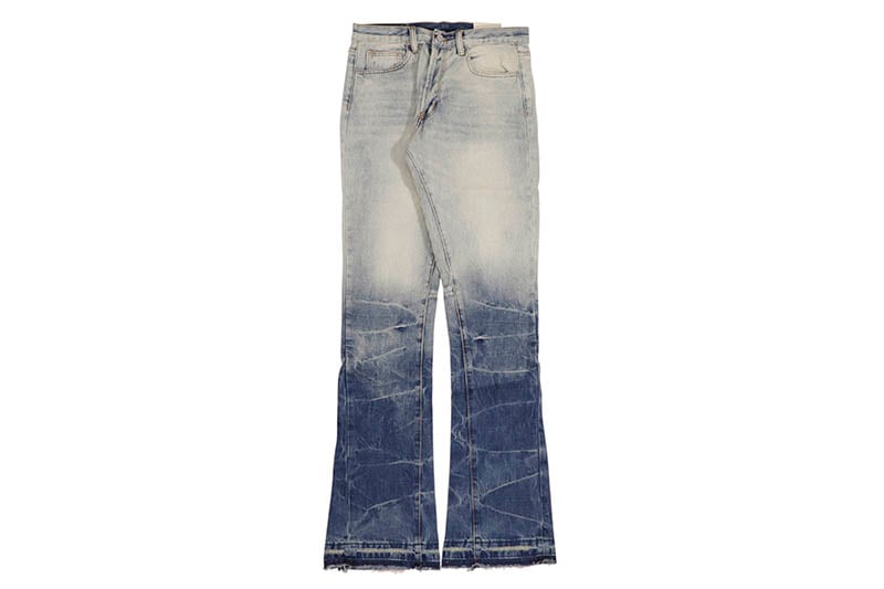 mnml B594 SUNFLARE DENIM PANTS (D284:BLUE) ミニマル/フレアデニムパンツ/ブルー