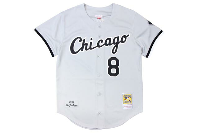 MITCHELL&NESS AUTHENTIC MESH BF JERSEY MLB (CHICAGO WHITESOX/1993:BO JACKSON #8) 72994AW ミッチェル&ネス/スローバックベースボールジャージ/シカゴホワイトソックス/グレー