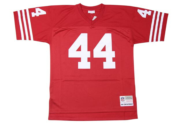 MITCHELL & NESS REPLICA JERSEY SAN FRANCISCO 49ERS (1990-TOM RATHMAN: SCARLET) ミッチェル&ネス/フットボールジャージ/スローバックジャージ/赤