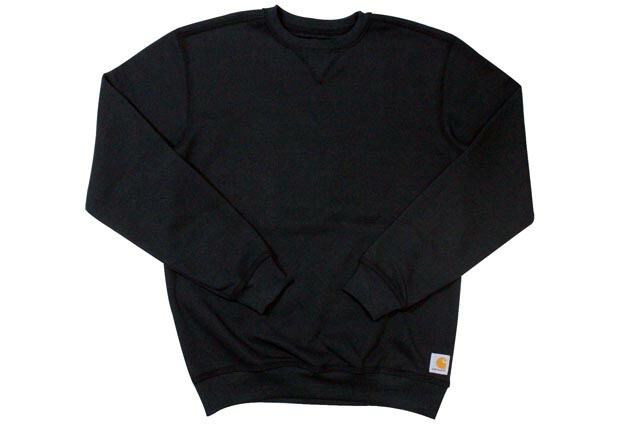 Carhartt MIDWEIGHT CREW SWEAT (K124/BLK:BLACK) カーハート/クルーネックスウェット/メンズ/レディース/ビッグシルエット/シンプル/ブラック