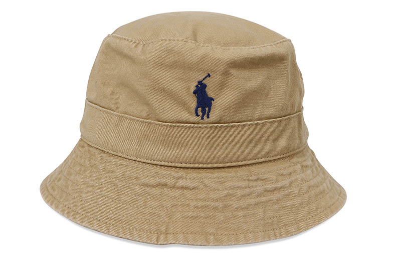 楽天市場】POLO RALPH LAUREN SIGNATURE PONY BUCKET HAT (KHAKI/NAVY