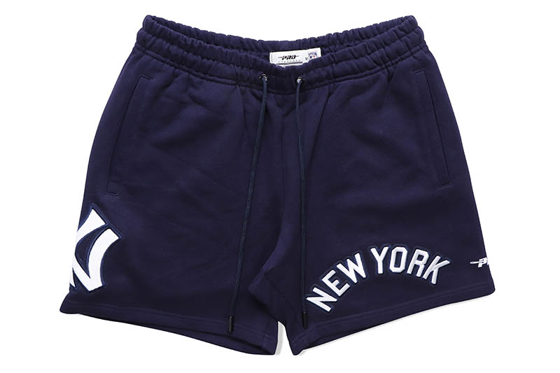 PRO STANDARD NEW YORK YANKEES RETRO CLASSIC FLEECE SHORTS (LNY335129:NAVY) プロスタンダード/ニューヨークヤンキース/ショーツ/ワッペン/ネイビー