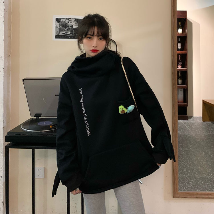 楽天市場 女の子 秋冬用 カエル パーカー アウター 長袖 パーカー トップス カジュアル かわいい レディース メンズパーカー男女兼用 カジュアル 長袖 トップス 秋服 冬服 ゆったり 大きい 大きめ プルオーバーカジュアル 長袖 トップス 秋服 冬服 Growing楽天市場店