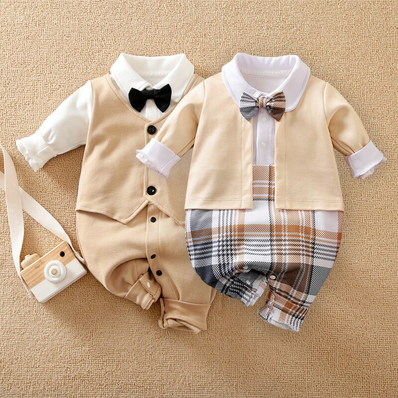 楽天市場 ベビー フォーマル 男の子 ロンパース ベビー服 赤ちゃん用 カバーオール キッズ 子供服 フォーマル 男の子 ロンパース お食い初め 服 男の子 長袖 フォーマルロンパース おしゃれ ベビー服 結婚式 お呼ばれ 出産祝い お宮参り ギフト 記念撮影 66cm 73cm 80cm