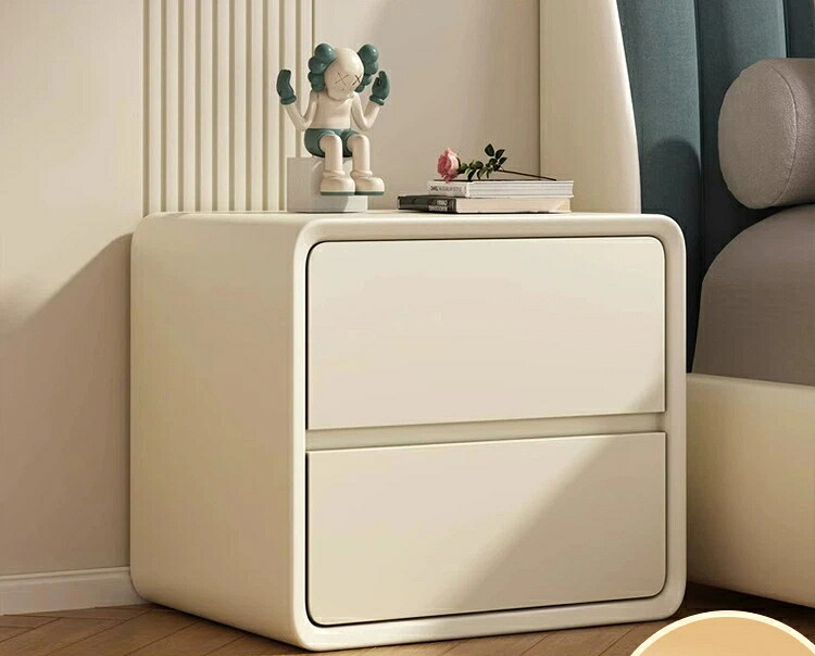 【天然木】ナイトテーブル サイドテーブル 完成品 おしゃれ スリム 引出し付き [北欧 モダン 高級感 ニュアンスカラー] ベッドサイドチェスト 収納チェスト コンパクト 木製 寝室 リビング 隙間収納 ベッド横 飾り棚 インテリア｜グロースショップ