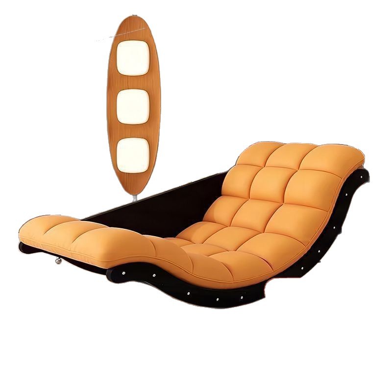 くつろいだソファ(寝転がし可能) シングルソファ バルコニー用チェア くつろいだベッド ゆらゆらソファチェア 畳の上での横たわる椅子|グロースショップ