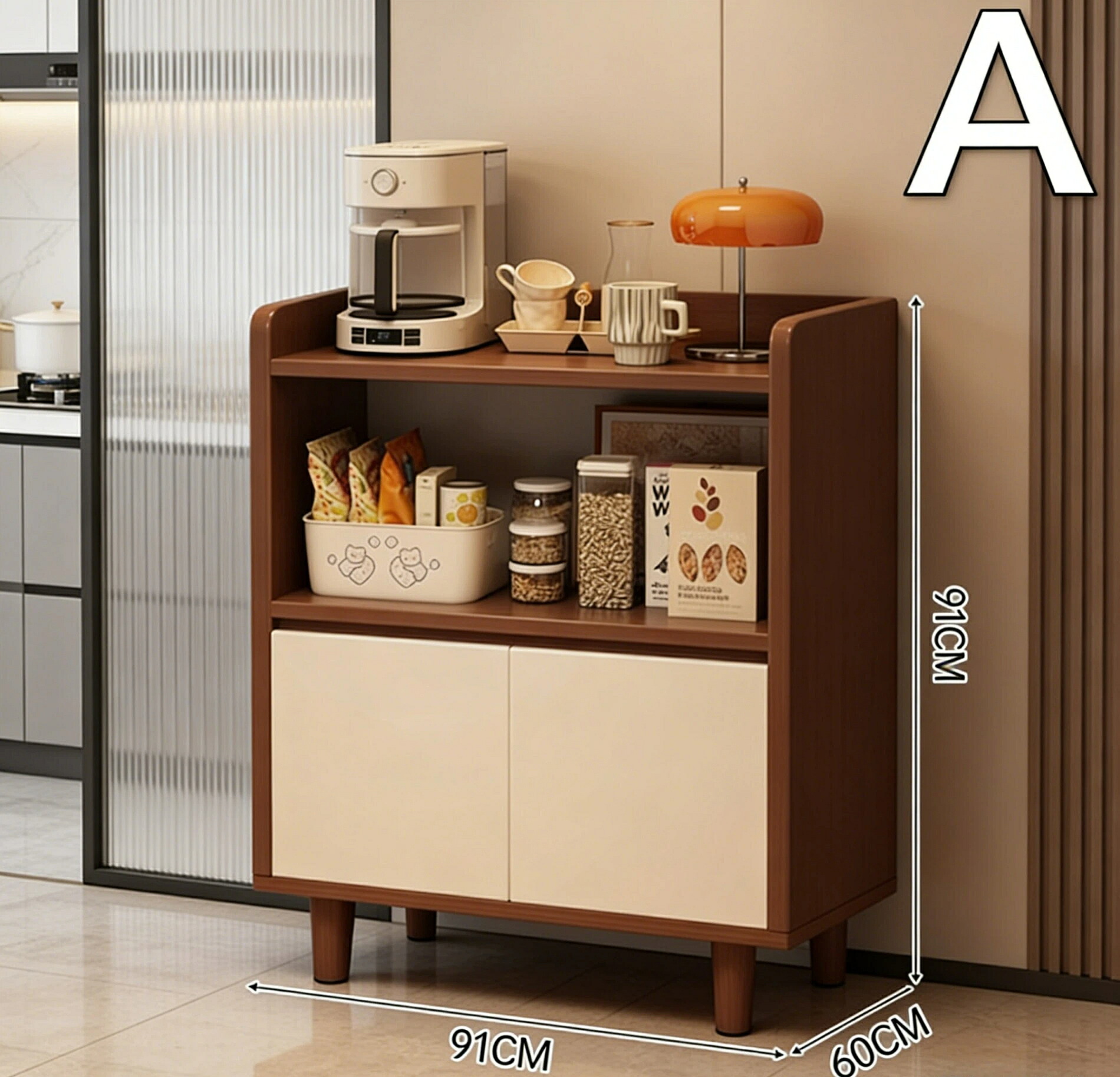 キャビネット サイドボード 扉付き 収納棚 幅80/120cm [大容量 スリム 木製 アンティーク調] キッチンカウンター 食器棚 暮らしを整える [リビング ダイニング キッチン 廊下 隠す収納]｜グロースショップ