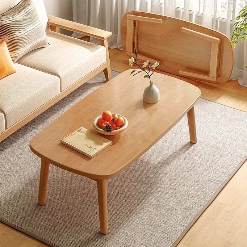 和風の実木製折りたたみ式テーブル、家庭用のシンプルな小型家具、小テーブル、多機能の木製ベッドサイドテーブル、低めのテーブル、ティーテーブル｜グロースショップ