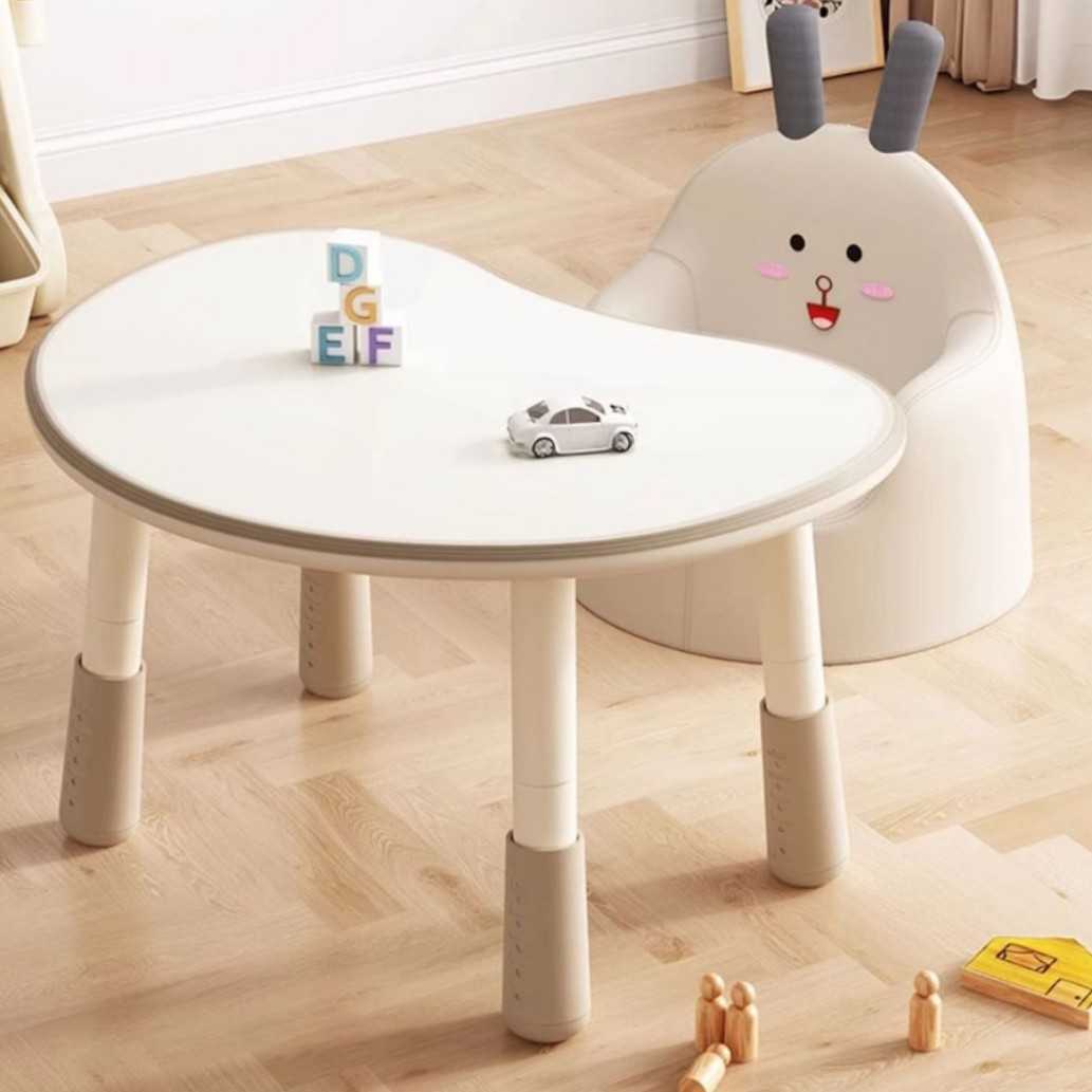 子供用ピーナッツテーブル(昇降式) ベビーリーダーシップテーブル 幼稚園早教用書斎 家庭用筆記用テーブル 嬉しみる赤ちゃん向け|グロースショップ