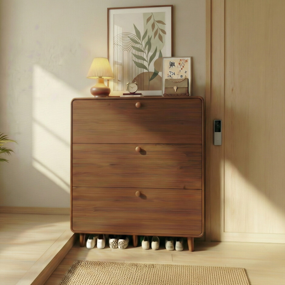 シューズラック フラップ扉 スリム 下駄箱 [幅50/60/80cm 奥行17cm/24cm 2段/3段 シューズボックス 靴箱 玄関収納 隙間収納 コンパクト 薄型 大容量 省スペース おしゃれ 北欧 モダン ナチュラル ホワイト ブラウン 送料無料]｜グロースショップ