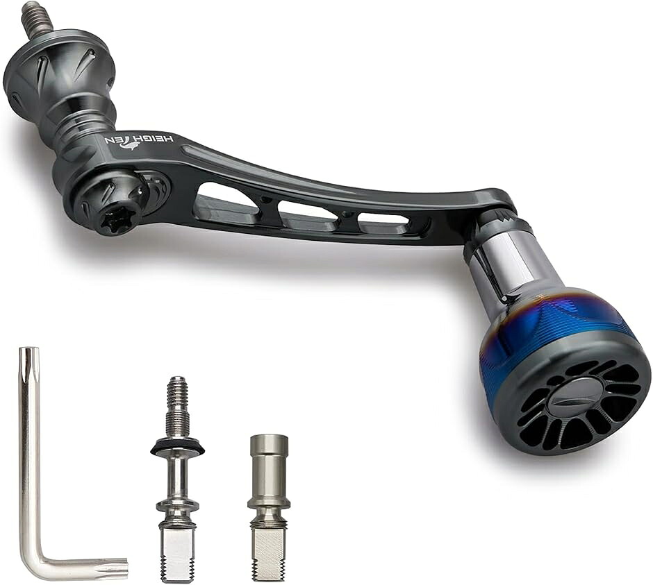 55-60mm可変 リール ハンドル 新型 24.5mm 搭載 MDM(ダークグレー(22STELLA/23AIRI, 55-60mm可変)|グロースショップ