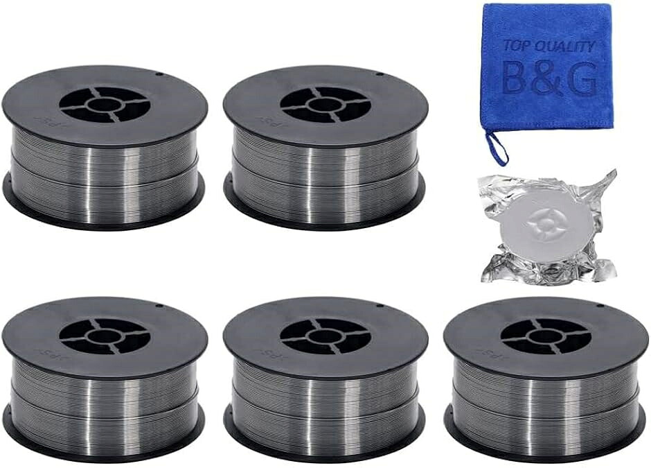 5個セット フラックスワイヤー 0.8mm x1kg 5個フラックス入り 半自動溶接 軟鉄用 MiG ノンガス ワイヤースズキッド｜グロースショップ