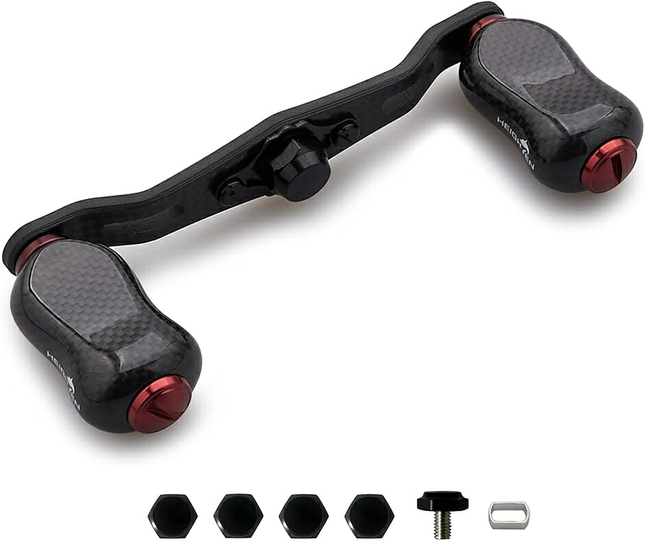 木管 手持ち部分 ノッブ 積み上げる 1.5K 炭素 シマノ SHIMANO ダイワ アブ MDM(V2.0 - 95粍 - ぶどう酒赤いこと -)