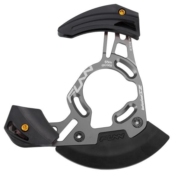 (ファン) ジッパ DH（Zippa DH）自転車、MTB用チェーン ガイド, ISCG05マウント, BSAタイプBB(グレー)