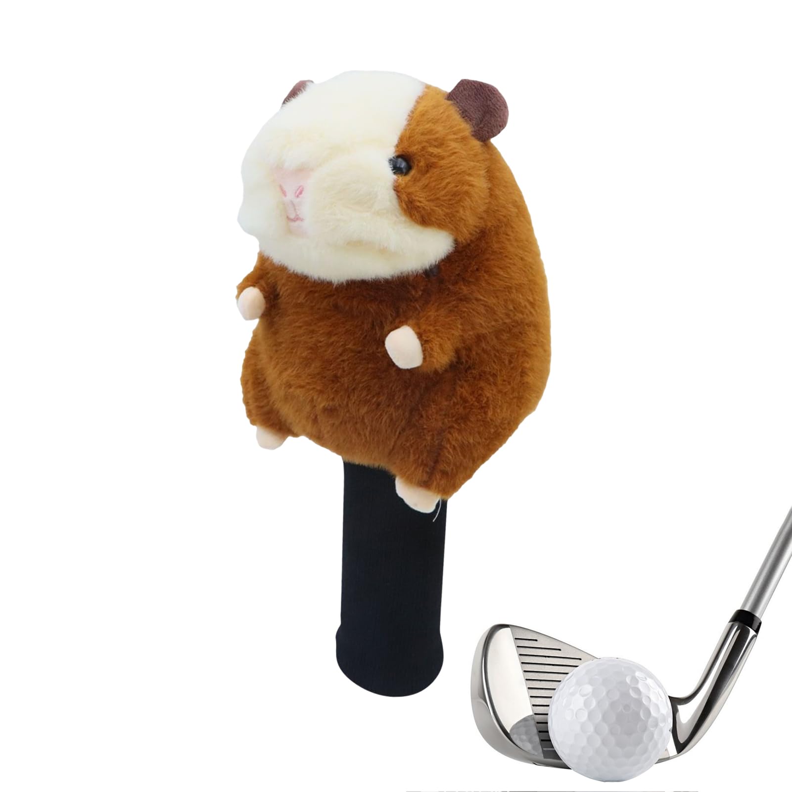 Capybaras ゴルフドライバーヘッドカバー - フラシ天のアニマルゴルフクラブヘッドカバー、3/5白木用のパステル色の出どころの保護すること、ぼうぜん自失吸いあげるパッド付き添い人のポンチ絵青写真、軽さ尖端押しかぶせる。