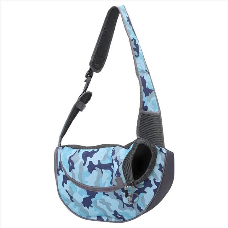 猫持ちはこび小型犬 青色 猫用 2way ショルダーペットキャリーバッグ 通気性 通院 アウトドア 猫 持ちはこび お出かけうしろ側 犬用 猫
