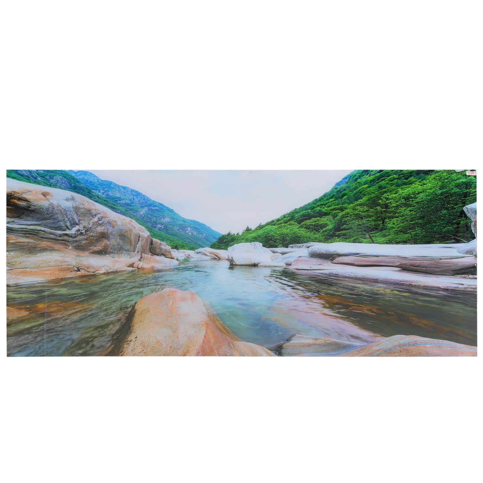 Mountain Interval Rivers Fish Wallpaper、Aquarium Background Poster、澄み切った性の見晴らし、フェードマテリアル、