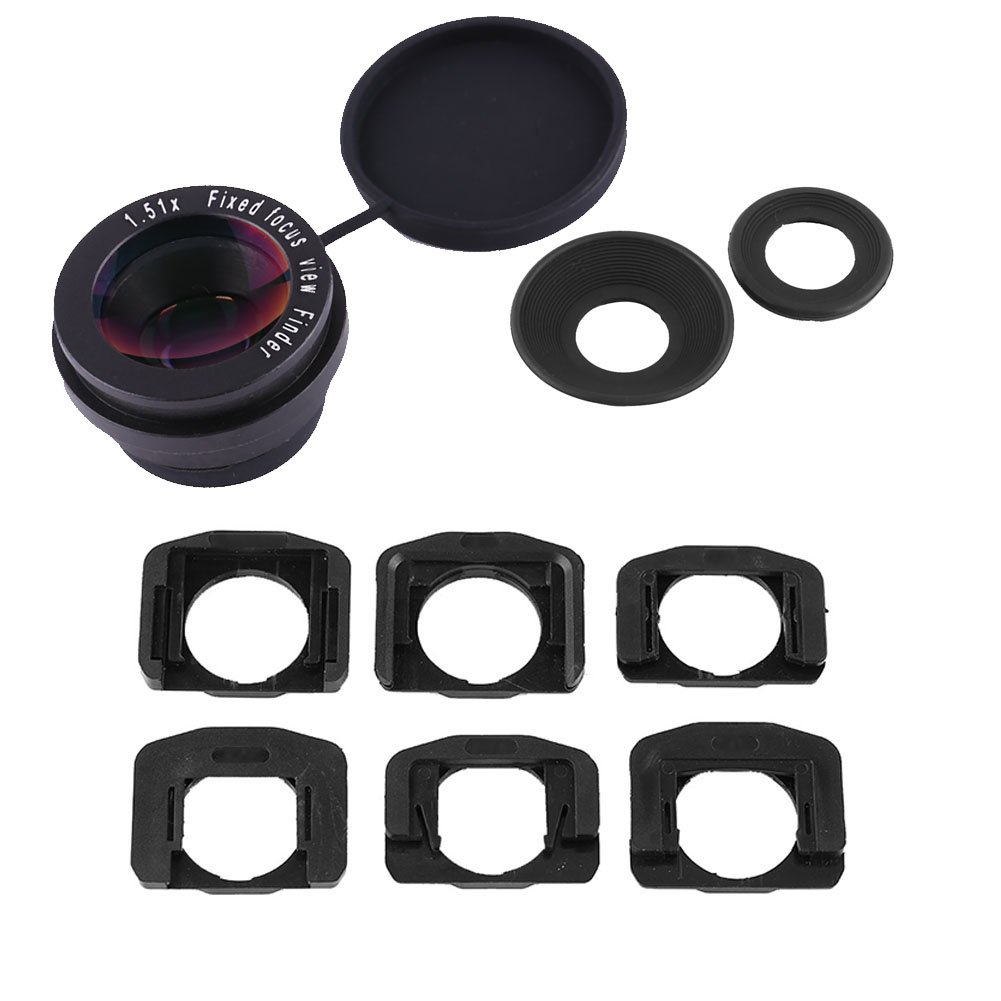 DSLR写真機用1.5倍くっ付ける興味の中心ファインダ接眼水晶体虫眼鏡、6類概念のマウント軍事基地付き添い人耐久性エクスペイカップ、15粍アイレリーフ、最大限度500度の近眼の方にも相応うするせつ然たるな興味の中心助けること