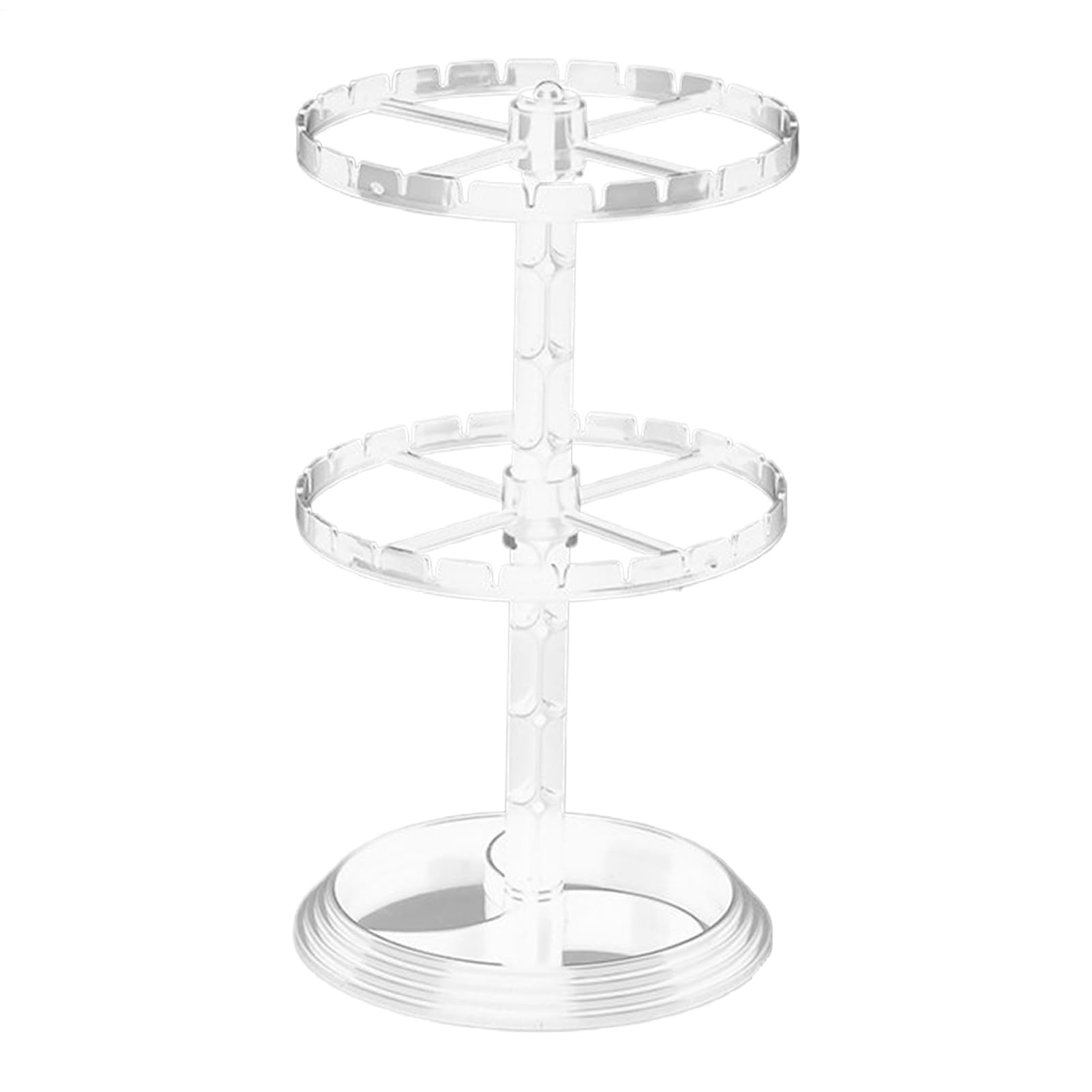 イヤリングディスプレイスタンド、見せびらかす機械卓上宝飾品、2ティアのイヤリングホルダーオーガナイザースタンドを回転させる、回転させる宝飾品見せびらかす、キーホルダー 飾る 照明ランプ、身寄り、支持者、華燭の典、生まれ落ちる日の利益の老人ホーム社会システム
