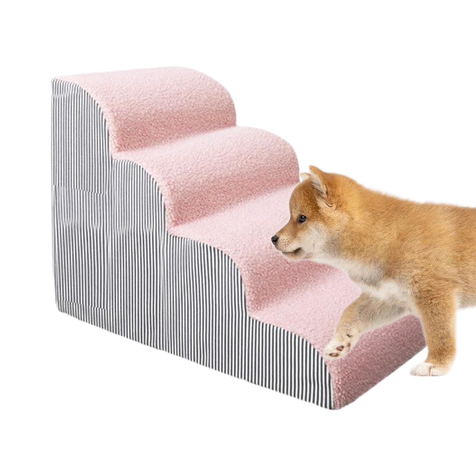 Small Dogs用足つき,高め臥榻登降用ワイドペットステップ - 上滑り打ち切り ソファベッドラダー リビング女性議長 車載用 屋内露天相応う