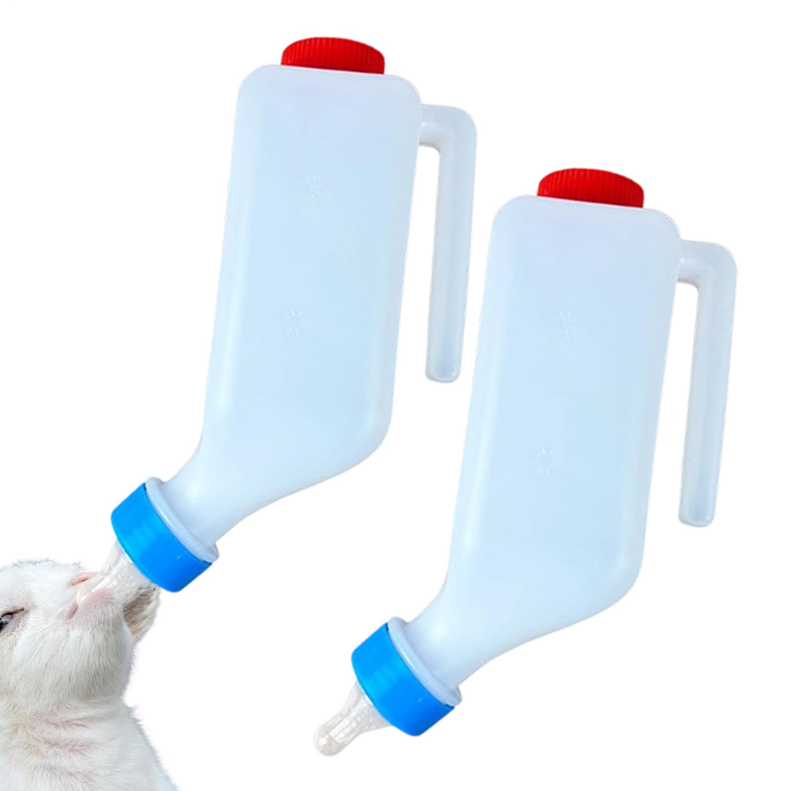 子ヒツジ用哺乳動物瓶 - 測り目盛り付き添い人野羊市乳聞こし召す器 | 子ヒツジ用吊り下げ瓶 哺乳動物器 子ヒツジ用 ミルクフィーダー ラムフィーダー 吊り下げ式器,小びと御嬢さん野羊 畜類 牧草地 物置き 室外 駒寄せ用