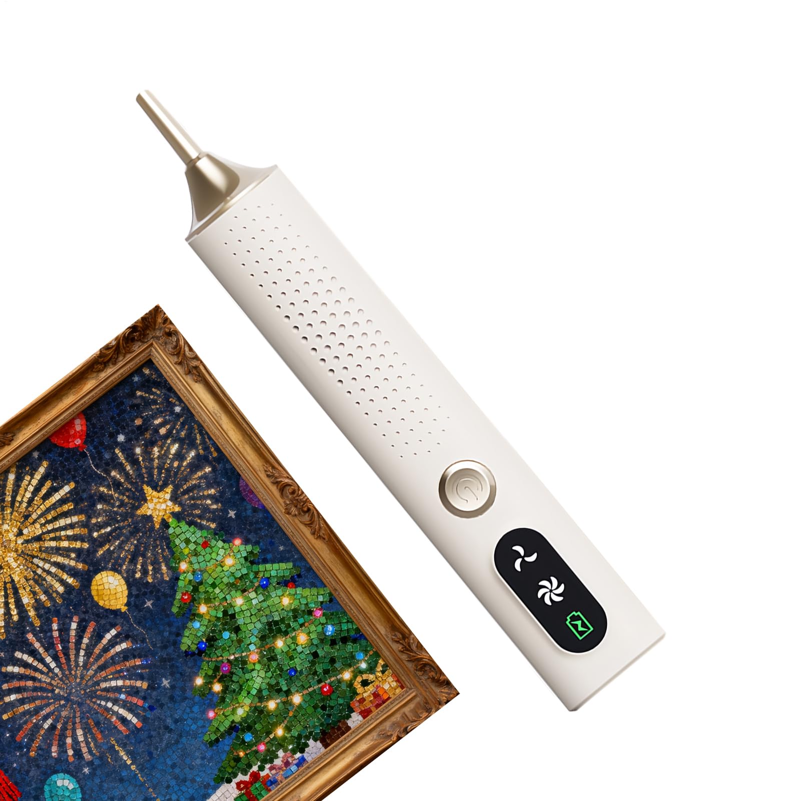 ラインストーン アプリケーターペン - 500mAh 充電式ツール 2段階速度設定 | 精密制御 ラインストーンアートツール - 家庭向け、オフィス向け、学校向け、アパート向け、旅行向け、休暇向け|グロースショップ