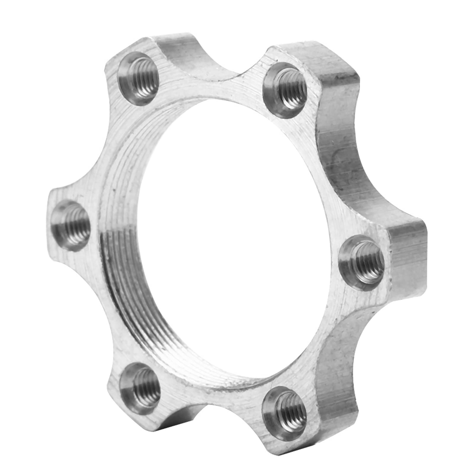 TOPINCN 銀輪フリーホイールスレッデッドハブディスクブレーキローター6ボルトローターアダプ耐久性のある高甚だしい軽銀アロイ原材料のブレーキアダプ危なげないな役立つこと銀輪取りつくろうや取り替えっこに至適黒いこと色 (44MM)