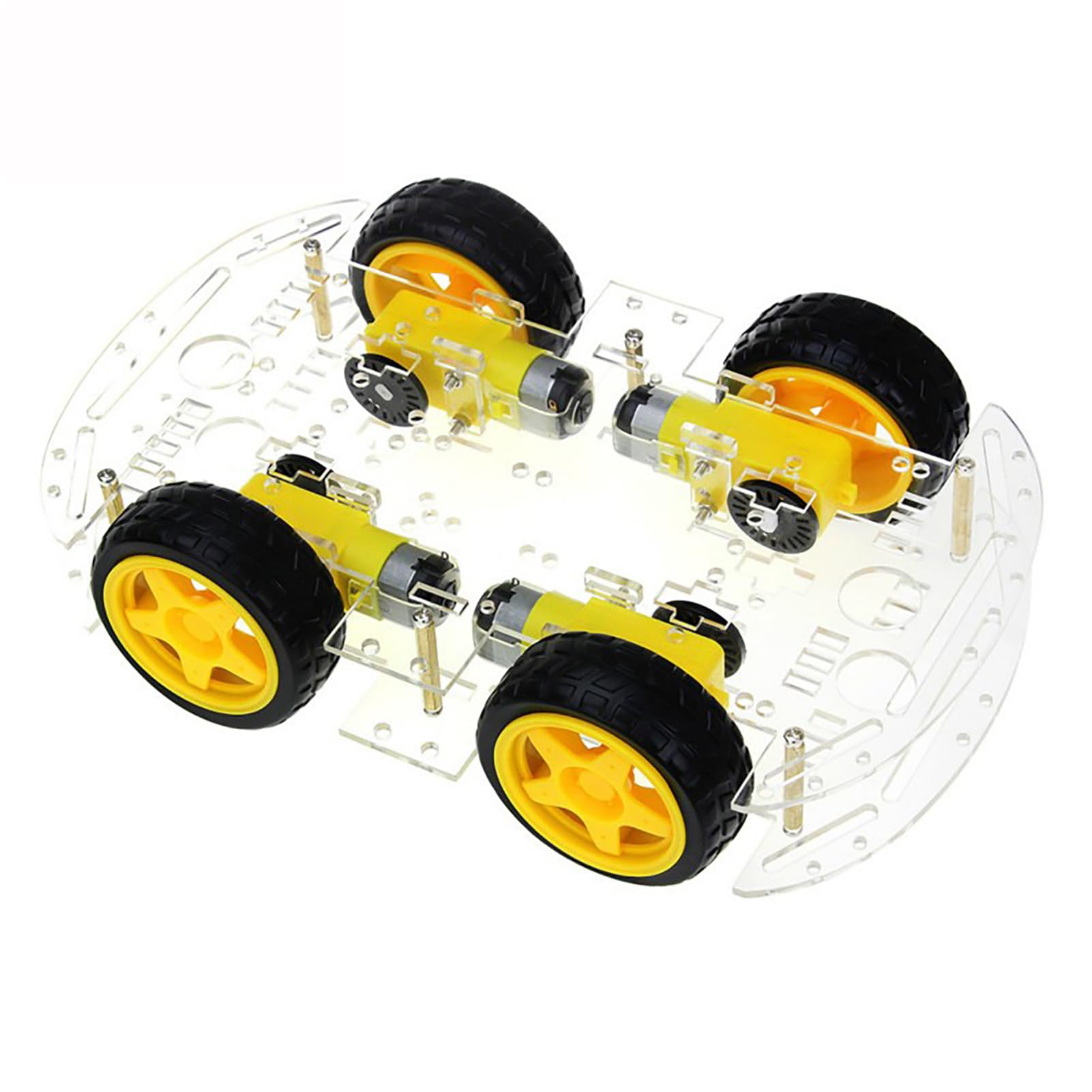 4WDスマートロボットカーキット 4輪駆動動力ロボカーシャーシキ 知的能力車 飾り気のない組み立て 4個減速度DC原動機積み上げる 取りひろげる生やさしい 機敏さ価値づける取り合わせ相応う 透写物役立つこと付き添い人 防柵固着させる空間的関係