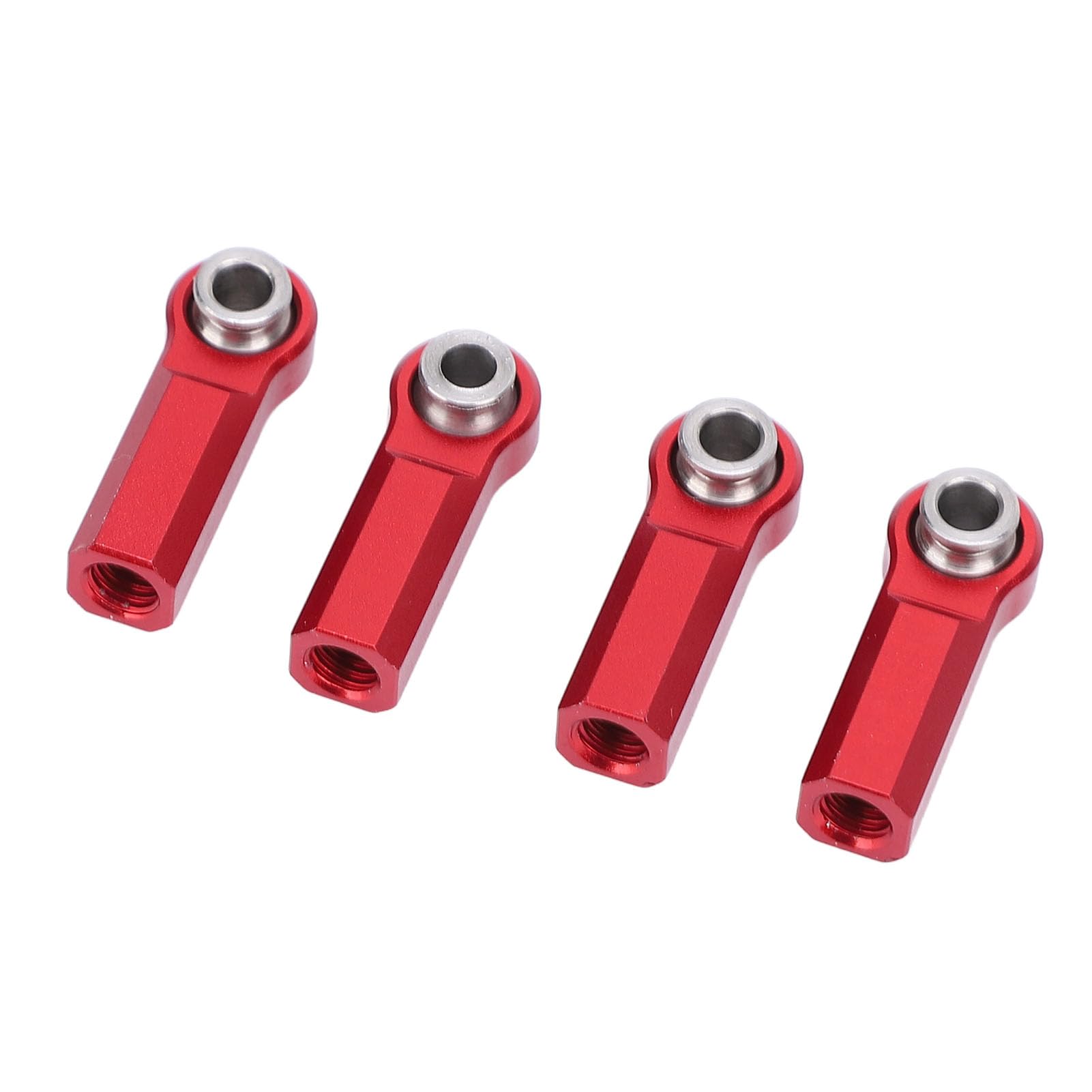 TOPINCN 1/10模範例鉄道車両用4個RCリンクロッドエンドM4スレッドCW 7粍高甚だしいアロイボールジョイントヘ,高耐久性,流ちょうな精神的な統合,当て嵌める一こま:RC模範例鉄道車両取りつくろうや引き上げる品位,材質:アロイ (赤)