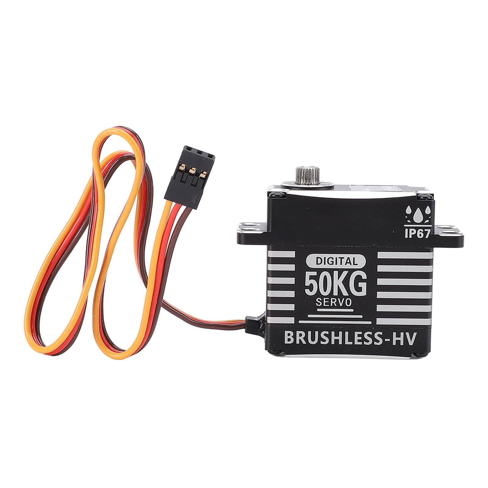 J-ouuoBrushless Servo 50KG Full Metal Water Proof High Torsion 180 Degree Potentiometer Type