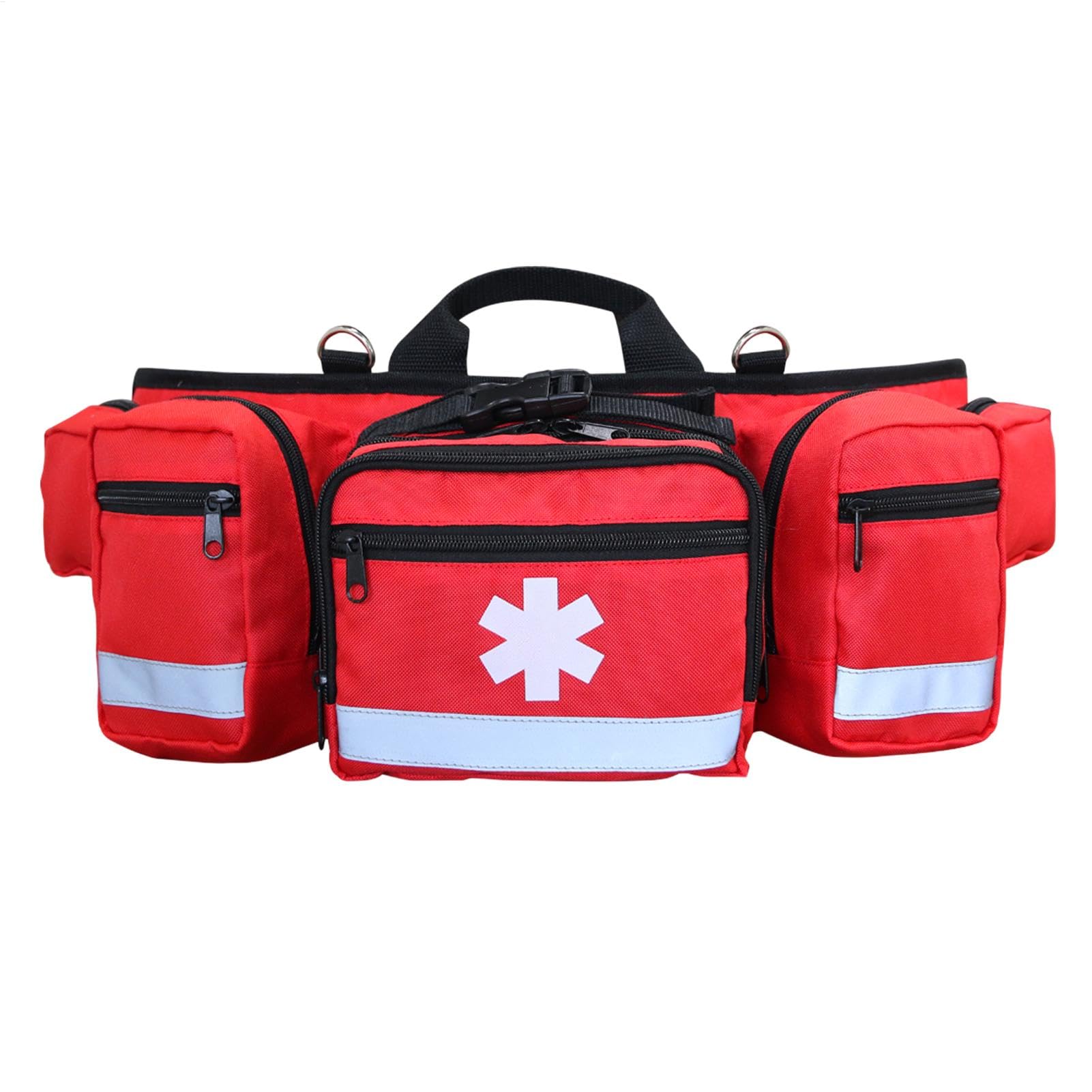 Waist Pack Camping, Aid Kit Fanny Pack, Bag Spacious, Interactive and Reflective Strips Design, Zippered Utility Backpack for Ball Games, 23.23x7.48 inches|グロースショップ