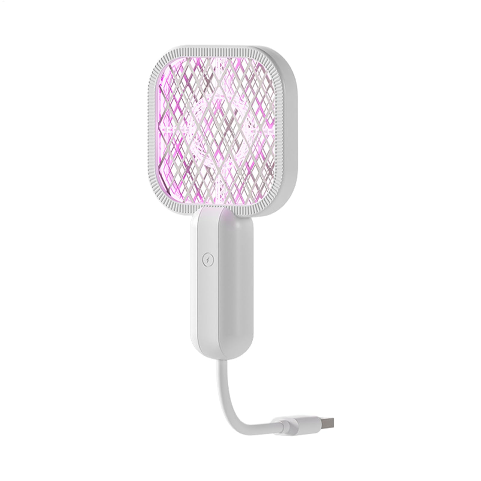 OneV FT 電動フライスワッター | コンパクトサイズUSBケーブルで充電可能な飛翔昆虫キャッチャー・虫取り器・捕虫器 - 電動式ハエたたき兼蚊取りラケット・スワッター・2WAY,屋内屋外家庭用 キッチン オフィス 裏庭 庭園 パティオ キャンプ ピクニック 釣り用|グロースショップ