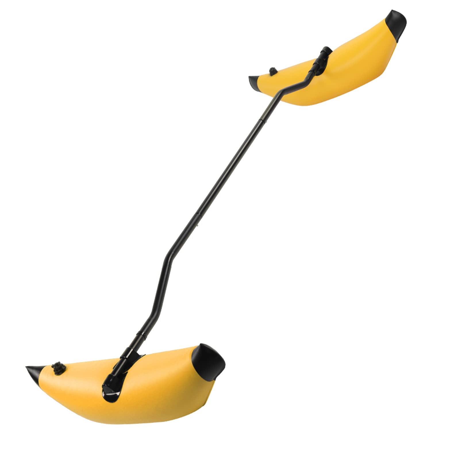 インフレータブルカヤックスタビライザー PVC カヌーアウトリガーキットフローティングバランスボートアクセサリー (黄味がかった)