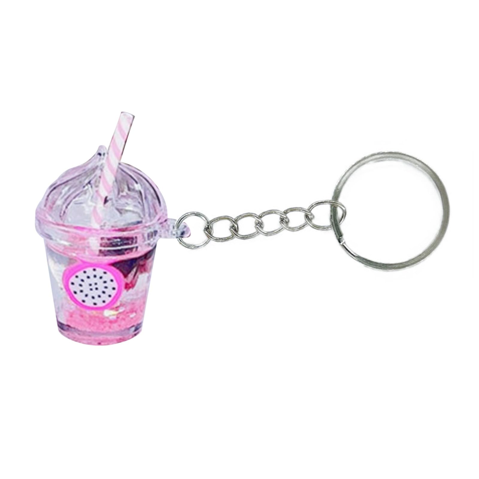 KawaiiCar バックパックキーリングかわいいタピオカティーキーホルダーバッグペンダント小さなボバミルクティーカップキーチェーンカップペンダント格安キーホルダー|グロースショップ