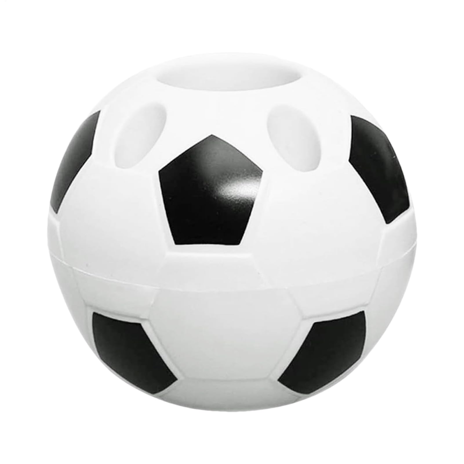 サッカーペンホルダー、デスクトップ文房具オーガナイザー - ブラシ消しゴム用ノ ティペンシルカップ | PP構造 ラウンドスポーツスタイル 省スペース収納ケース 勉強用化粧台用｜グロースショップ