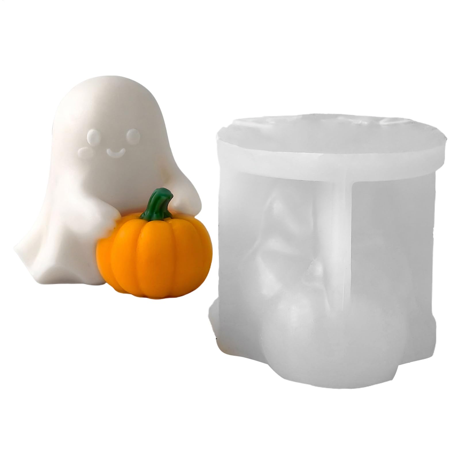 OneV FT 生きすだま ケイ素樹脂 モールド | ハロウィン立体生きすだま西洋カボチャ型 砂糖漬け用 - ノン突っ支い棒 手工芸品手道具 蝋燭 ファースト 石けん マフィン 黒茶 脂乾荒原用