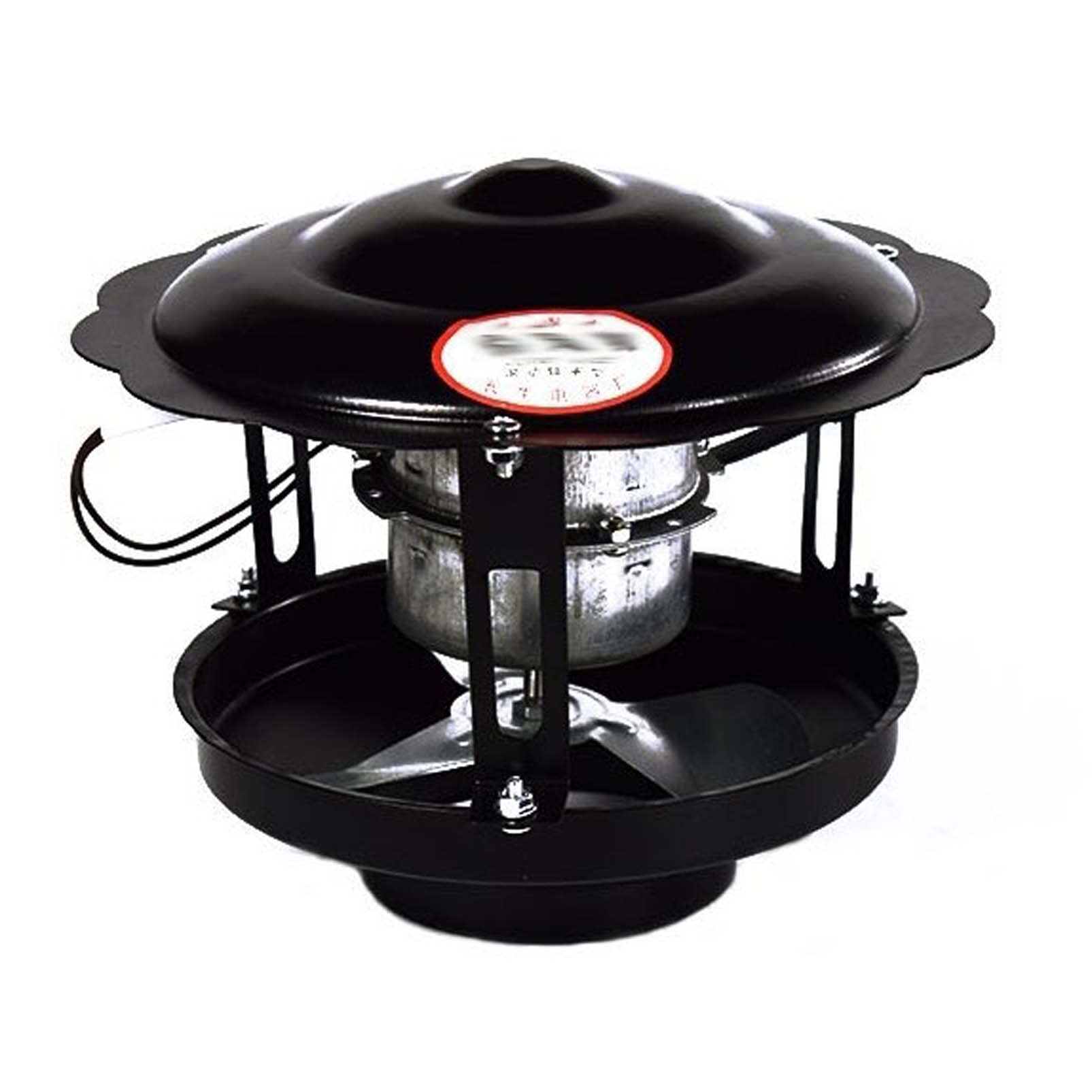 煙り出し気違い煙り出し煙排気ガスとり備える、50W / 60W / 100W煖炉排気ガス気違い煙道気違い煙り出しドラフトインデューサー煖炉用煙り出し排気ガス気違い（黒）,50w