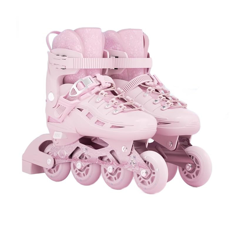 インライン滑る ローラースケート インラインシューズ Inline skate 大きさ合わせる能力のある 全発しるウィール 通気性 高速道路 静音 ちびっ子用 滑る 成年者 お嬢さん お坊っちゃん 未経験者向 お坊っちゃん
