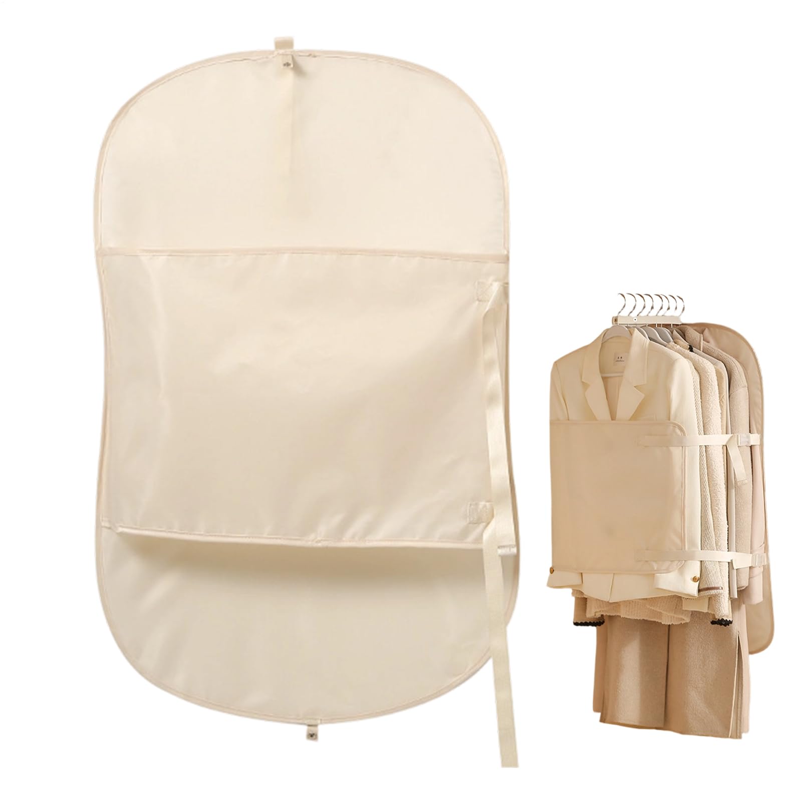 Garment Bag,大容量で防塵・圧縮機能を備えた - 衣類の収納整理に便利な折りたたみボード | コート ドレス スーツ セーター 収納 自宅 クローゼット 旅行用｜グロースショップ