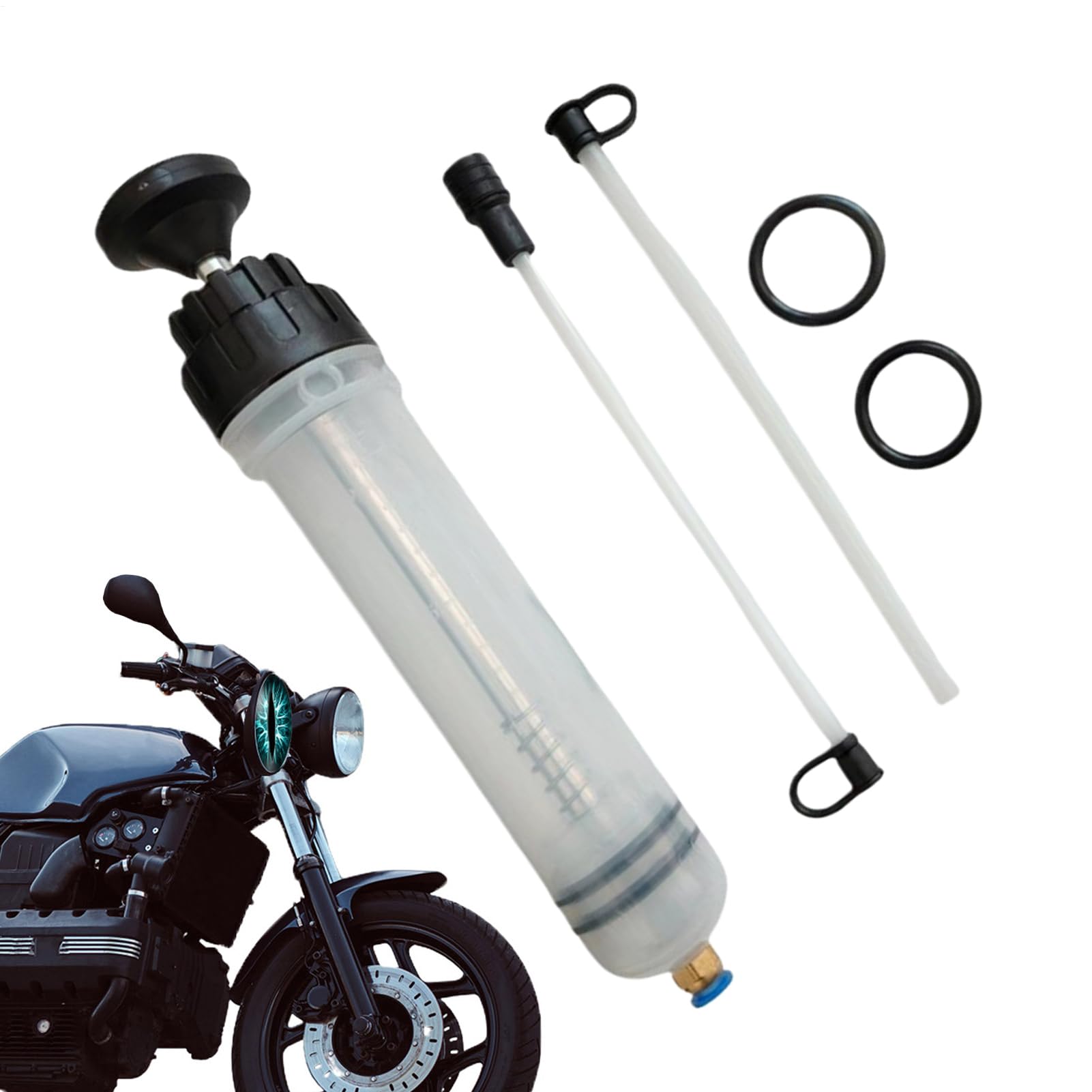 カー エンジンオイル エキストラクター, 500cc(500ml) エンジンオイル交換用 エキストラクター, 漏れ防止 手動シリンジ式 充填移送ツール 自動車 バイク キャンピングカー トラック向け｜グロースショップ
